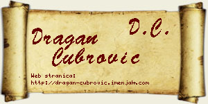 Dragan Čubrović vizit kartica